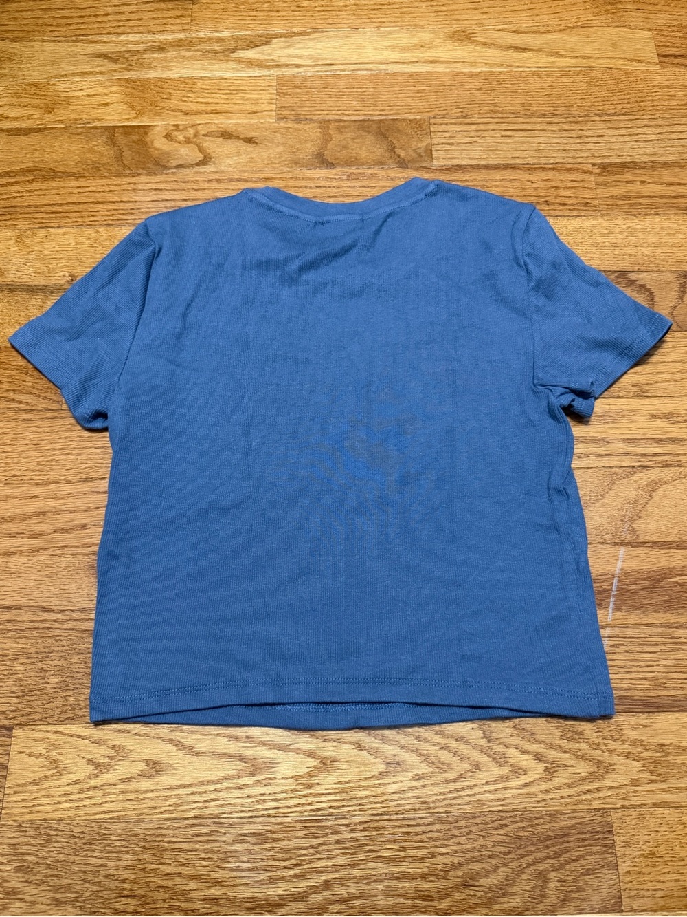 Artizia TNA Homestretch Blue Ribbed Short Sleeve Tee - Picture 3 of 3